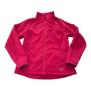 L.L. Bean Women’s Pathfinder Pink Soft Shell Jacket, Size L